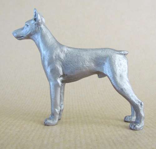 DOBERMANN DOG ROYAL SELANGOR MALAYSIA PEWTER `Canine Companions` DOGS