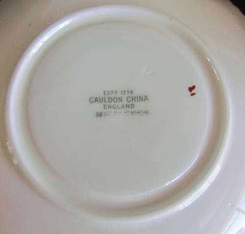CAULDON=BENTICK PATTERN=TEA TRIO=1908=COMMISSIONED by H.G. STEPHENSON=MANCHESTER=ENGLAND=ANTIQUE.