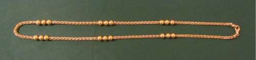NECKLACE=9K=9carat=GOLD CHAIN=WHEAT LINK=800mm Long=41,9g=ITALY=UNOAERRE=MAGNIFICENT NECKLACE!!!!!!