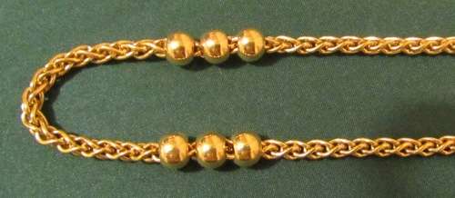NECKLACE=9K=9carat=GOLD CHAIN=WHEAT LINK=800mm Long=41,9g=ITALY=UNOAERRE=MAGNIFICENT NECKLACE!!!!!!