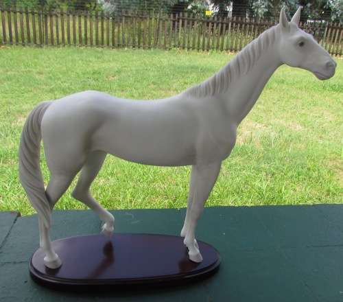 LLADRÓ=DAPPLE GREY THOROUGHBRED HORSE=LIMITED EDITION #15340=1985=CATALÁ=162 of 1000