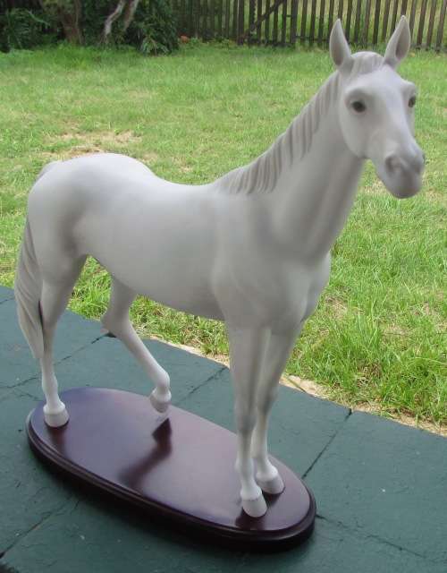 LLADRÓ=DAPPLE GREY THOROUGHBRED HORSE=LIMITED EDITION #15340=1985=CATALÁ=162 of 1000