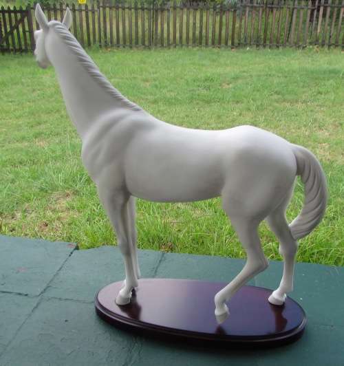 LLADRÓ=DAPPLE GREY THOROUGHBRED HORSE=LIMITED EDITION #15340=1985=CATALÁ=162 of 1000