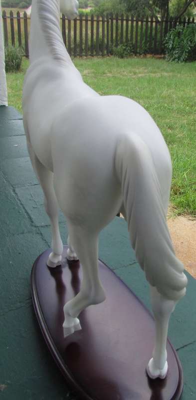 LLADRÓ=DAPPLE GREY THOROUGHBRED HORSE=LIMITED EDITION #15340=1985=CATALÁ=162 of 1000