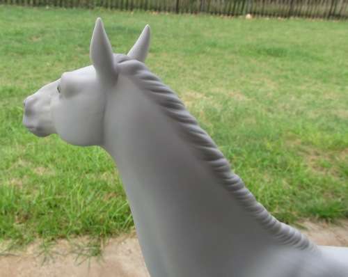 LLADRÓ=DAPPLE GREY THOROUGHBRED HORSE=LIMITED EDITION #15340=1985=CATALÁ=162 of 1000