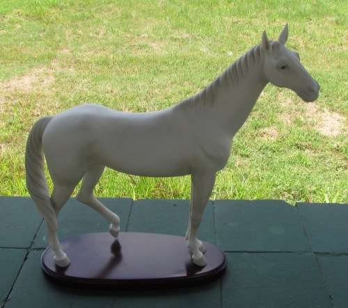 LLADRÓ=DAPPLE GREY THOROUGHBRED HORSE=LIMITED EDITION #15340=1985=CATALÁ=162 of 1000