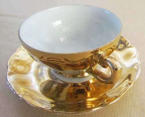 ESBEE CHINA Demitasse Coffee Expresso Cup & Saucer=Partner or Lover!!=Guitar Man playing to his Love