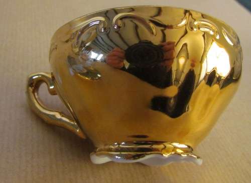ESBEE CHINA Demitasse Coffee Expresso Cup & Saucer=Partner or Lover!!=Guitar Man playing to his Love