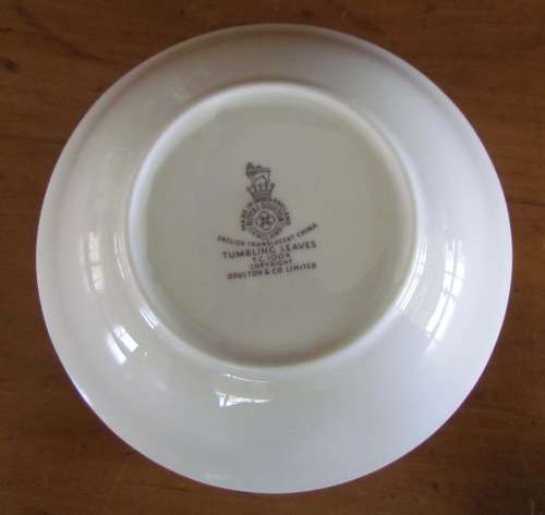 ROYAL DOULTON TUMBLING LEAVES DESSERT BOWL SPARE EXTREMELY Elegant!!!
