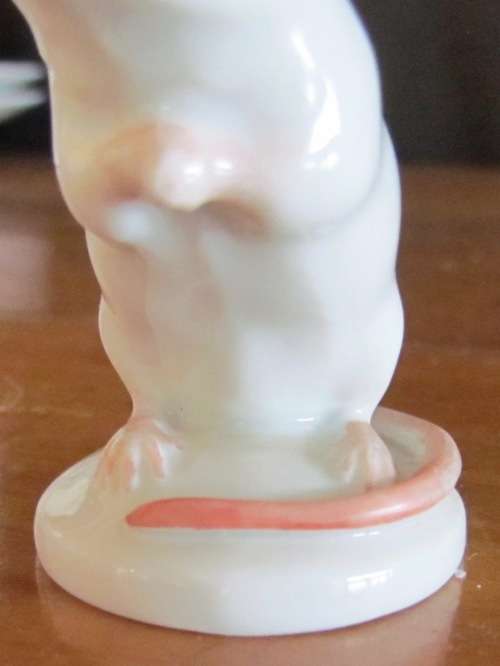 RARE WIEN Augarten AUSTRIA=White Porcelain Mouse=Designed by Professor Robert Ullman=1935!!!!!!
