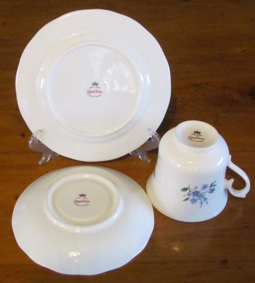 QUEEN ANNE TEA SAUCER ONLY!!!! ENGLAND SHORE and COGGINS Pretty Floral decoration! SPARE SAUCER