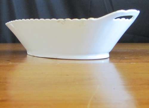 TIEFENFURT Germany BLUE & WHITE BOWL with HANDLES damaged Stunning!!!!
