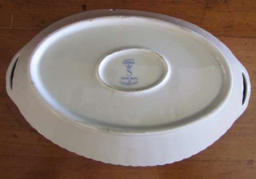 TIEFENFURT Germany BLUE & WHITE BOWL with HANDLES damaged Stunning!!!!