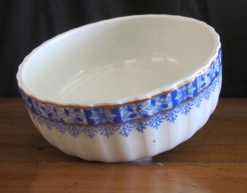 BLUE + WHITE BUTTER DISH TOP=TIEFENFURT=CHINA BLAU=Germany=add side plate for complete dish=STUNNING