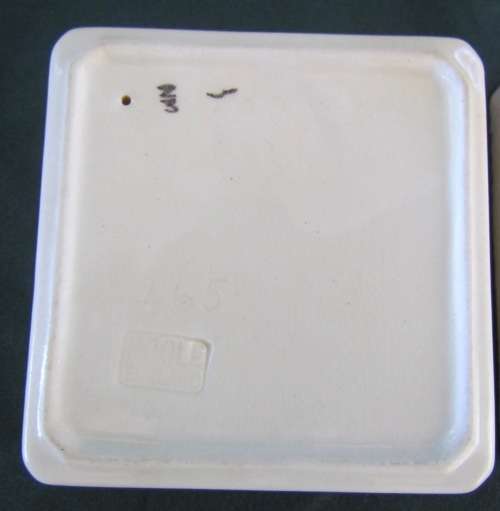 ASHTRAYS x 2 POOLE Identical PAIR 1922-45 England STUNNING `BN` FLORAL PATTERN Cigarettes Smokers