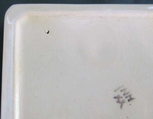 ASHTRAYS x 2 POOLE Identical PAIR 1922-45 England STUNNING `BN` FLORAL PATTERN Cigarettes Smokers