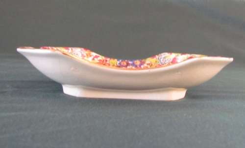 Royal Winton Grimwades Chintz NUTDISH=SNACK TRAY=HANDLES=ENGLAND=1945-1951=Floral!!