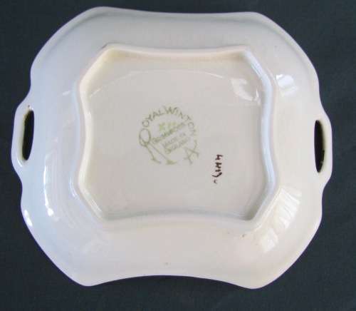 Royal Winton Grimwades Chintz NUTDISH=SNACK TRAY=HANDLES=ENGLAND=1945-1951=Floral!!