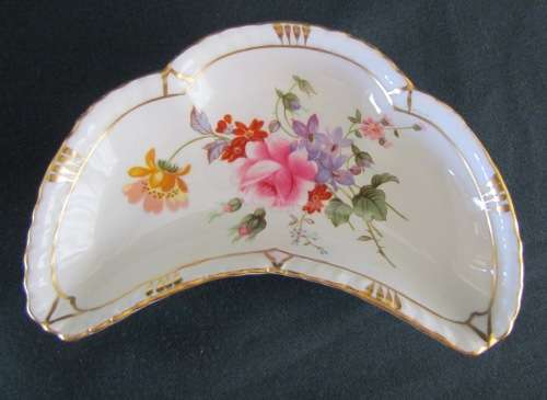 ROYAL CROWN DERBY=PINDISH="Derby Posies"=Half Moon Shape=Stunning!!!