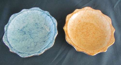 ROYAL ALBERT PINDISHES x2 (Pair)=GOSSAMER pattern.