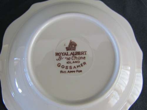 ROYAL ALBERT PINDISHES x2 (Pair)=GOSSAMER pattern.