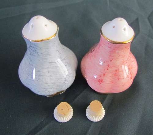 ROYAL ALBERT SALT & PEPPER=GOSSAMER pattern=UNMARKED=Good Condition.