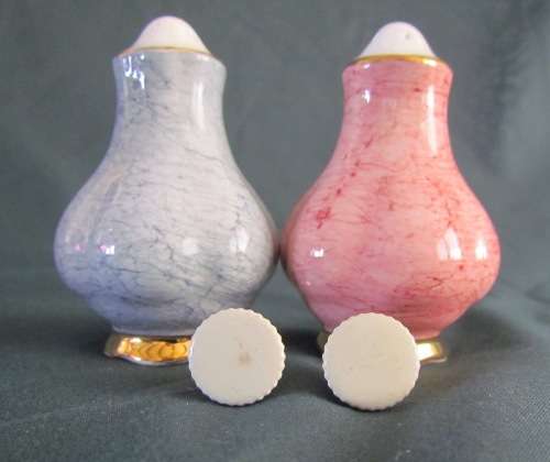 ROYAL ALBERT SALT & PEPPER=GOSSAMER pattern=UNMARKED=Good Condition.