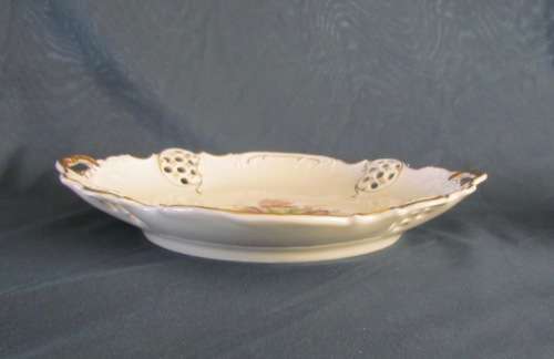 ROSENTHAL Moliere Bowls x 3 gaduating sizes flower design pierced gilt rims 1945/1946 STUNNING SET!