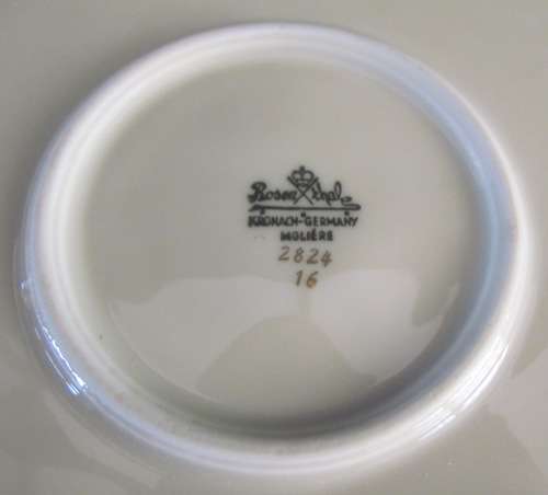 ROSENTHAL Moliere Bowls x 3 gaduating sizes flower design pierced gilt rims 1945/1946 STUNNING SET!