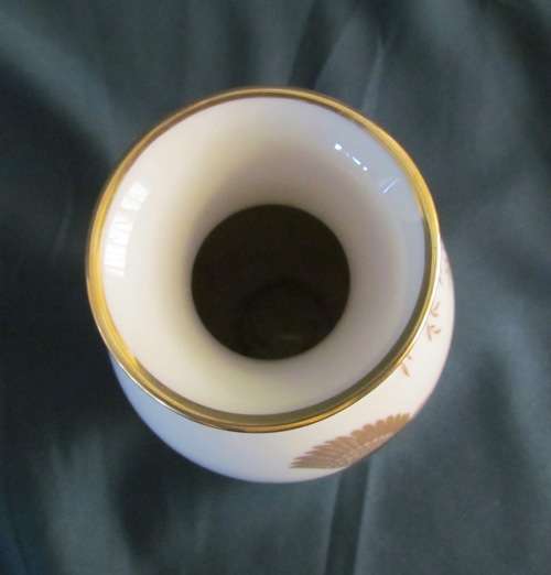 JOHANN HAVILAND=BAVARIA=VASE=GERMANY=rich golden decorated 60's bird & plant design=SCARCE!!!!