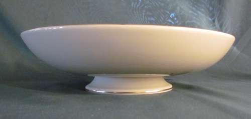 JOHANN HAVILAND BAVARIA FOOTED BOWL GERMANY rich golden decorated 60`s bird & plant design SCARCE!