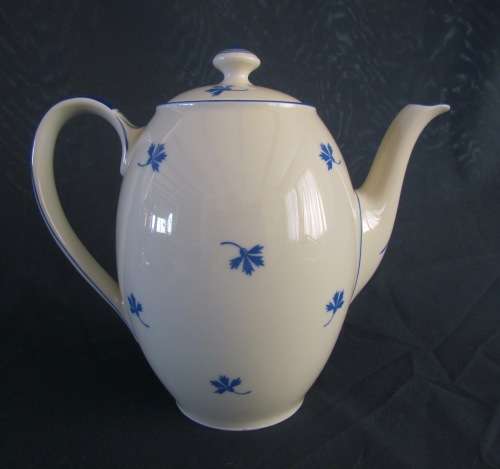 COFFEE or HOT WATER POT EAMAG PORCELAIN Schönwald GERMANY BLUE & WHITE Really Stunning & Scarce!!!