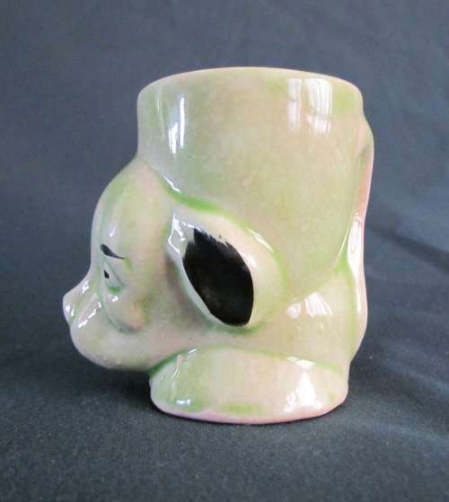 BOILED EGG CUP ROYAL ART POTTERY LONGTON ENGLAND 1950`s PUPPY DOG COMIC CHARACTER!!!