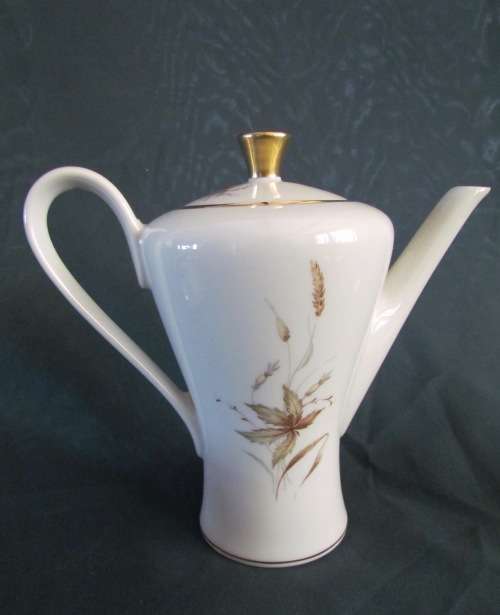 COFFEE SET=BAVARIA=EDELSTEIN pattern=4 Demitasse Cups/saucers=Milk Jug=Sugar Bowl=Coffee Pot=GERMANY