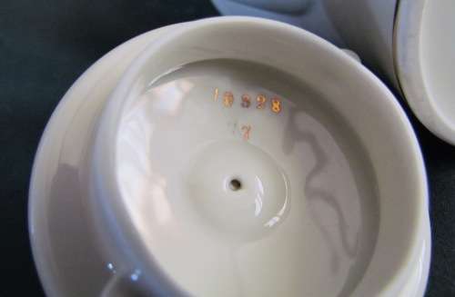 COFFEE SET=BAVARIA=EDELSTEIN pattern=4 Demitasse Cups/saucers=Milk Jug=Sugar Bowl=Coffee Pot=GERMANY
