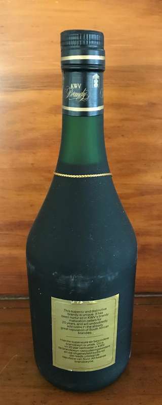 KWV 20 Year Old BRANDY. Great Christmas Gift!!!!! VINTAGE BOTTLING!!!!