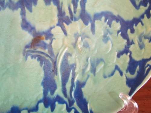 TUNSTALL PLATE=DECORATIVE WALL PLATE=H & K=ENGLAND=Green & Blue=STUNNING PLATE!!!!=1933 - 1942=B
