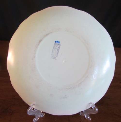 TUNSTALL PLATE=DECORATIVE WALL PLATE=H & K=ENGLAND=Green & Blue=STUNNING PLATE!!!!=1933 - 1942=B