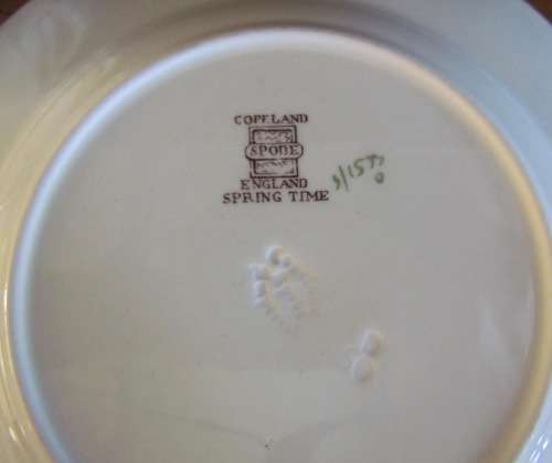 COPELAND SPODE Spring Time England TEA for 1 SET small Teapot 1 Trio Milk Sugar FLOWERS!!!
