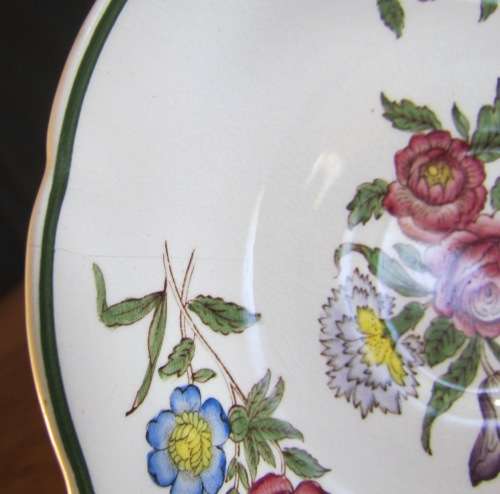 COPELAND SPODE Spring Time England TEA for 1 SET small Teapot 1 Trio Milk Sugar FLOWERS!!!