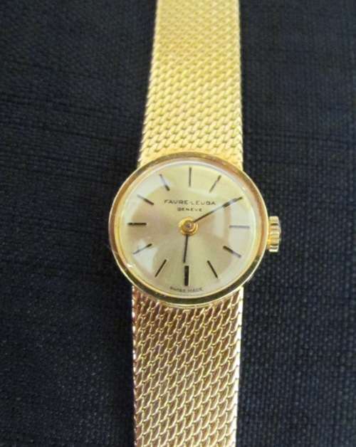 FAVRE LEUBA 18ct Gold Ladies Wristwatch=Geneve=SWISS made=Case No. 072042 7=18K.