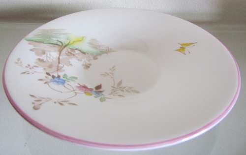 SHELLEY WILD FLOWERS Trio `IDEAL CHINA` WR076 Pink Rims Unusual and Beautiful!!!!!
