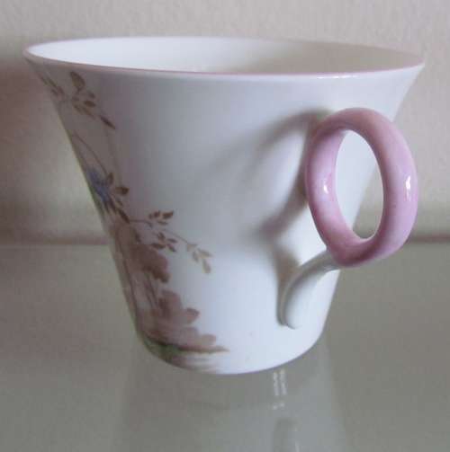 SHELLEY WILD FLOWERS Trio `IDEAL CHINA` WR076 Pink Rims Unusual and Beautiful!!!!!