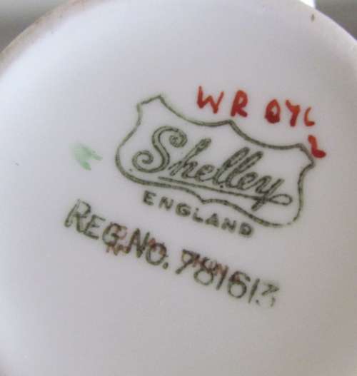 SHELLEY WILD FLOWERS Trio `IDEAL CHINA` WR076 Pink Rims Unusual and Beautiful!!!!!
