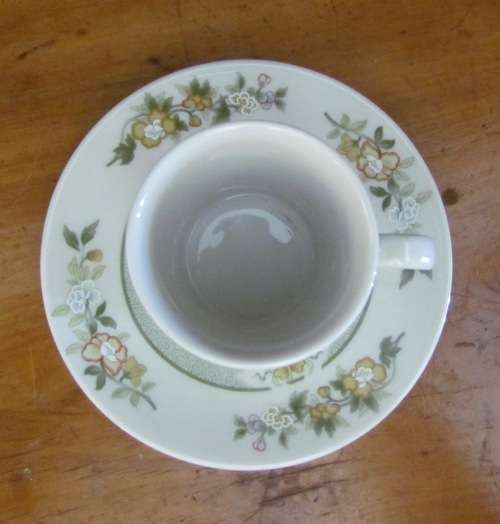 ROYAL DOULTON=TONKIN=Coffee Set=16 PIECES=1974=6 Demitasse Cups + Saucers=MILK=OPEN SUGAR=Expresso.
