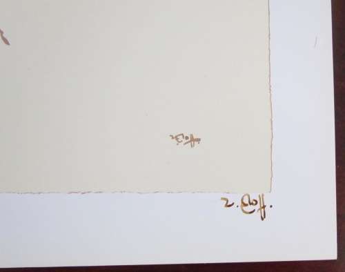ZAKKIE ELOFF=SA Artist=SIGNED PRINTS=SET of 6=UNFRAMED 310mm x 400mm outer=247mm x 340mm inner.