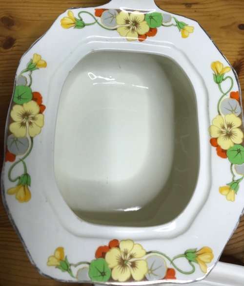 TEAPOT=ALFRED MEAKIN=ENGLAND=HARMONY=Nasturtiums=Flowers=Scarce teapot!!!