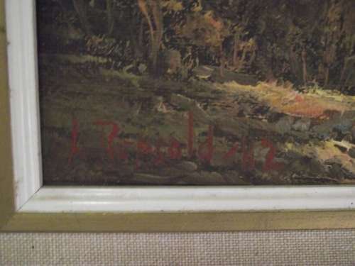 LOUISE REPSOLD Oil Painting `THE GUMTREE` South African Artist Framed 476mm x 782mm high AWESOME!!!
