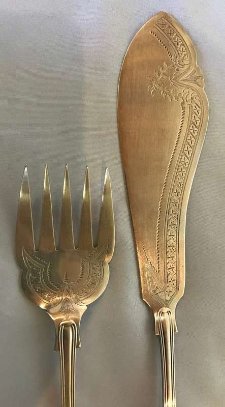 FISH SERVERS=SET=KINGS PATTERN=Silver Plated=EP=SHEFFIELD=ENGLAND=LEE & WIGFULL.