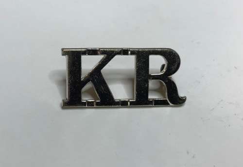 KIMBERLEY REGIMENT (KR) SHOULDER TITLES SADF ARMY SOUTH AFRICAN DEFENCE FORCE.